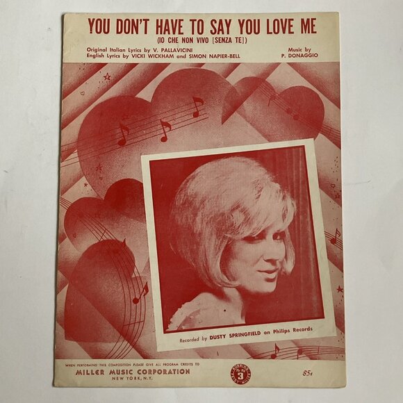60s 70s Vintage Sheet Music Carpenters, Dusty Springfield, Glen Campbell - Picture 6 of 11